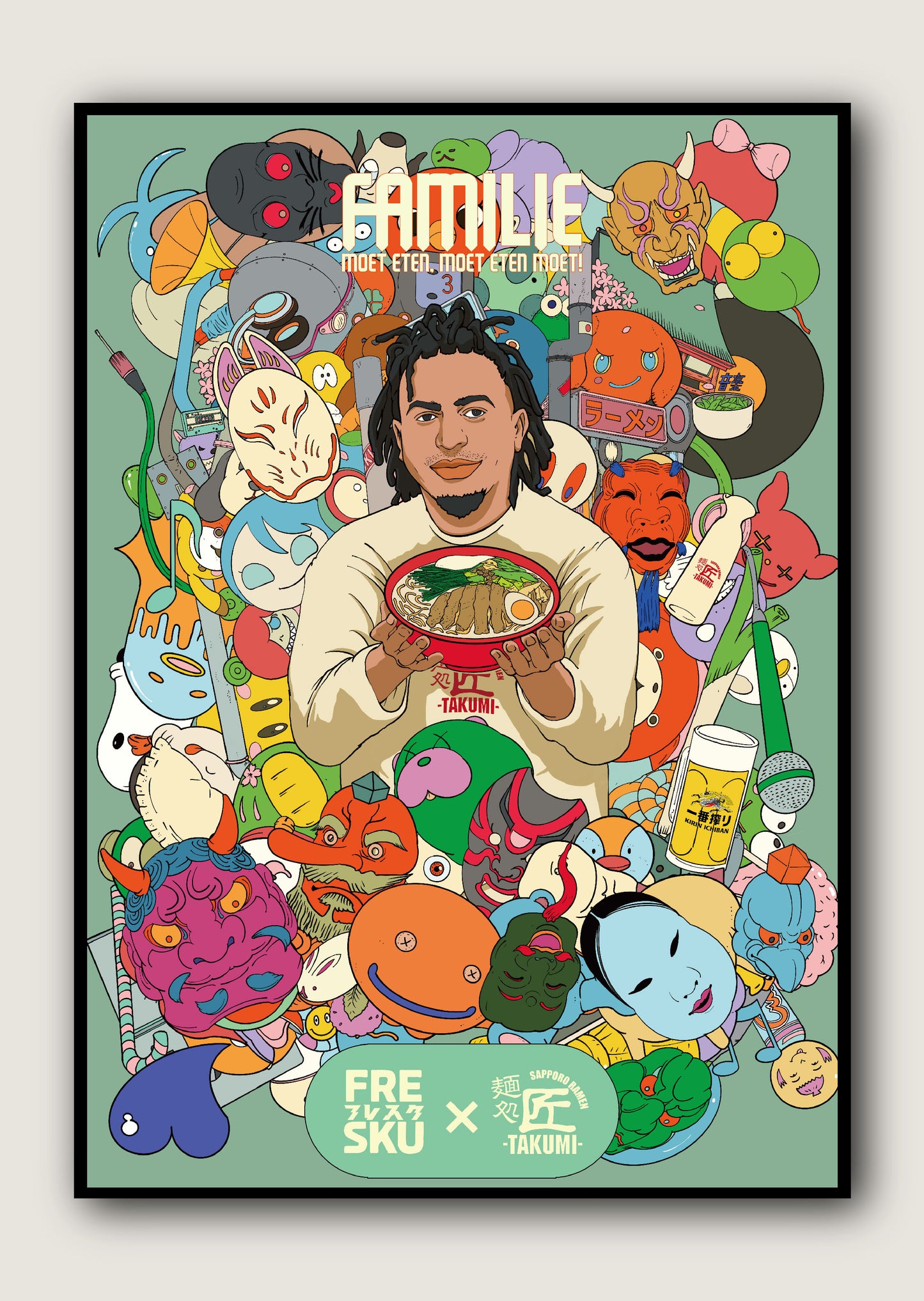 Fresku x Takumi Poster A1 formaat - Ramen