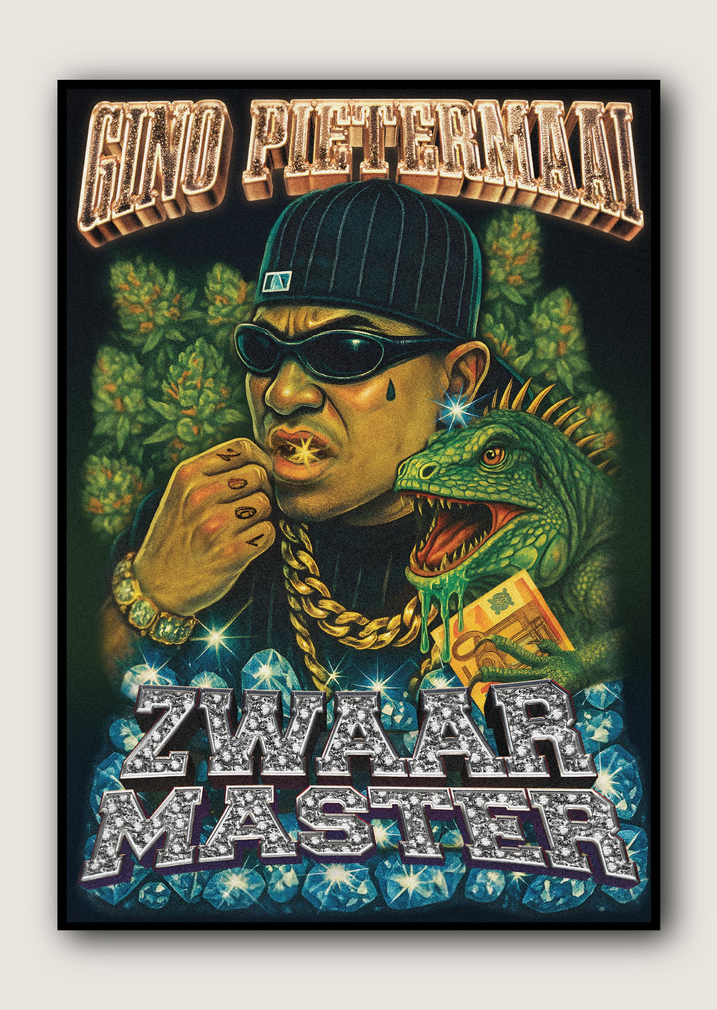 Gino Pietermaai Poster A1 formaat - Zwaar Master