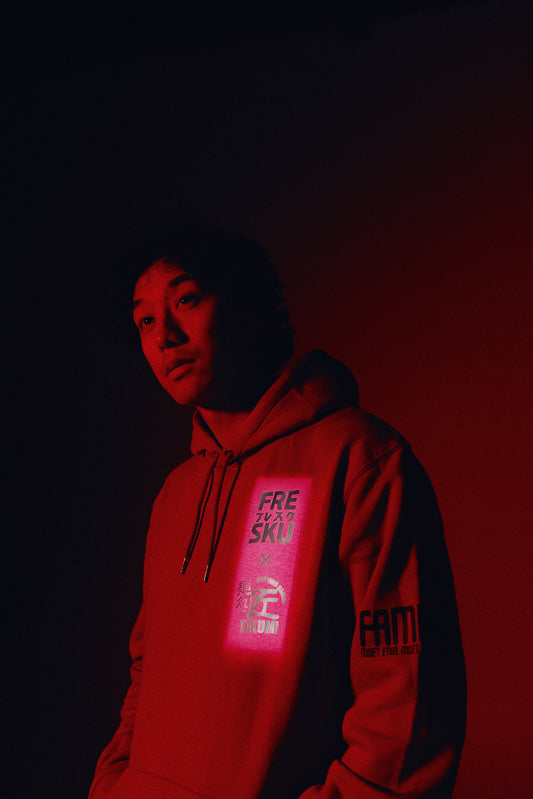 Fresku x Takumi Collaboration Pink Hoodie